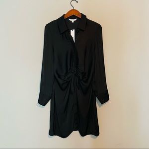 BB DAKOTA Black Satin Dress. Size S.